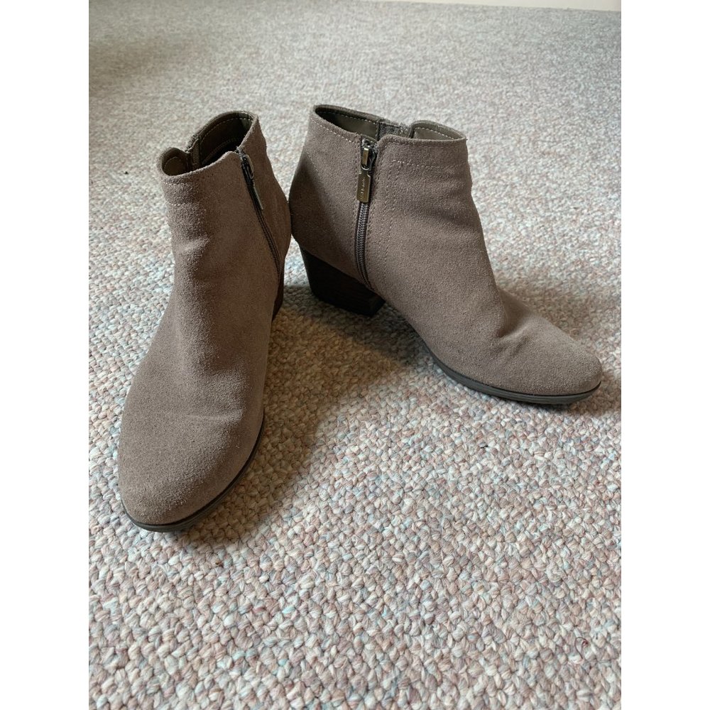 Blondo Valli Waterproof Dark Taupe Suede Bootie